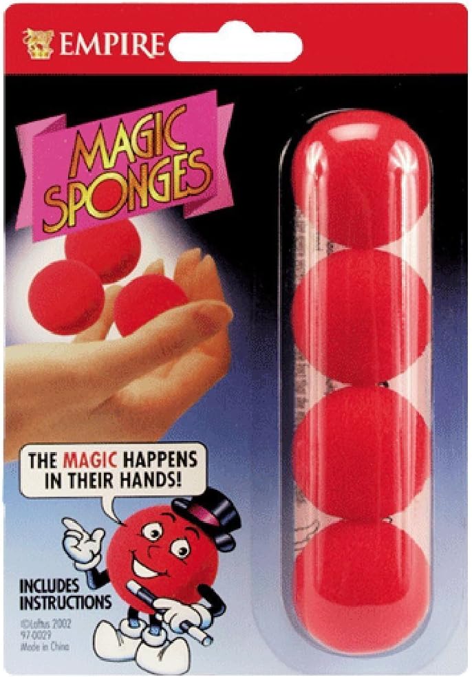 Empire Magic Sponges - Red Magic Sponge Ball Set with Instructions